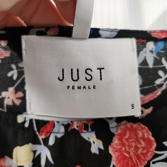 JUST Female Floral Blouse S‎ Cottagecore Office Feminine - Picture 3 of 8